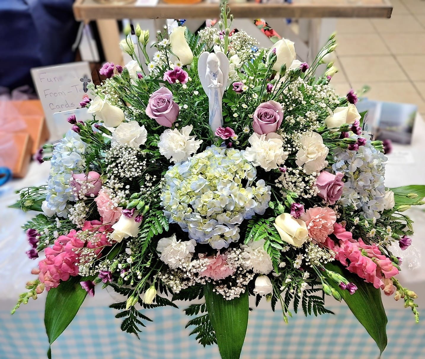Peaceful Angel Casket Spray