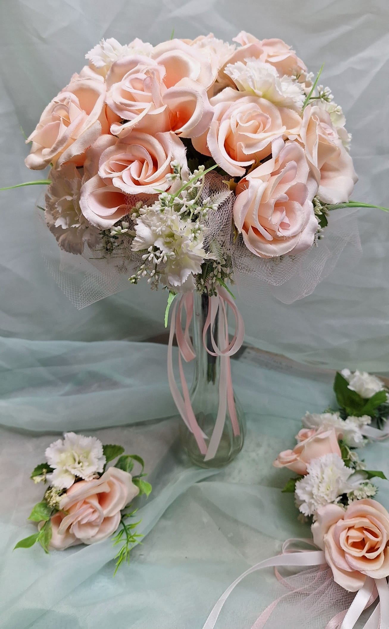 Pretty in Peach Bridal Bouquet