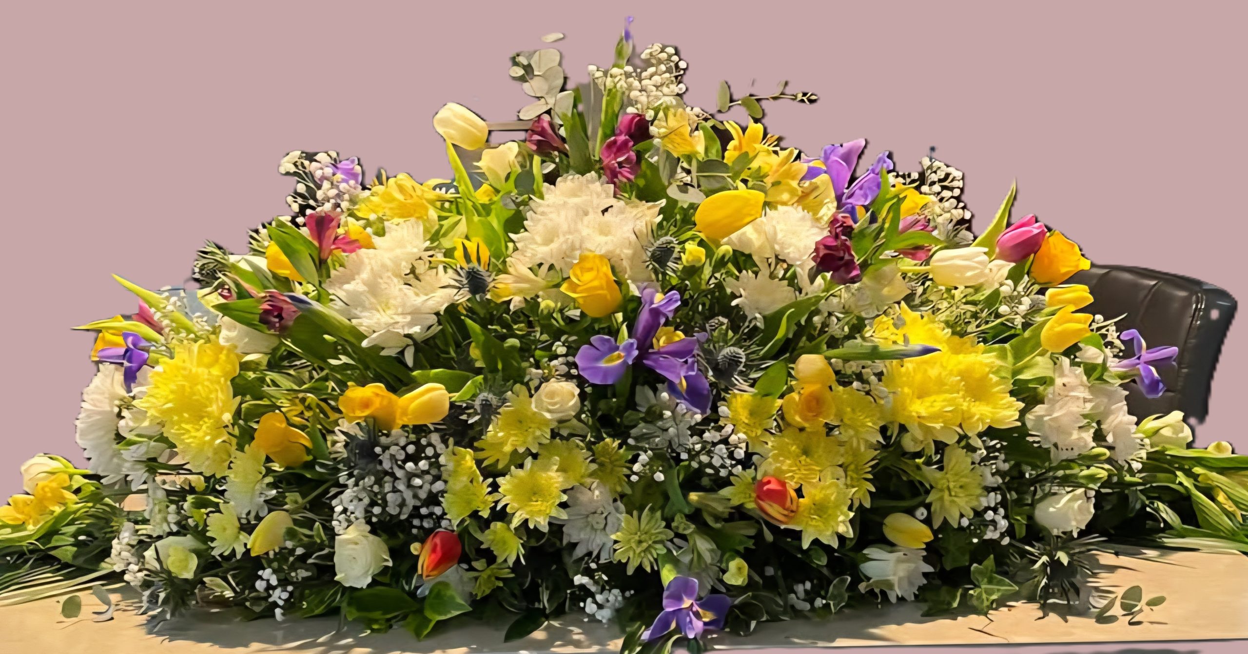 "Burst of Sunshine" Casket Spray
