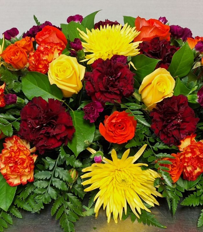 Autumn Skies Casket Spray