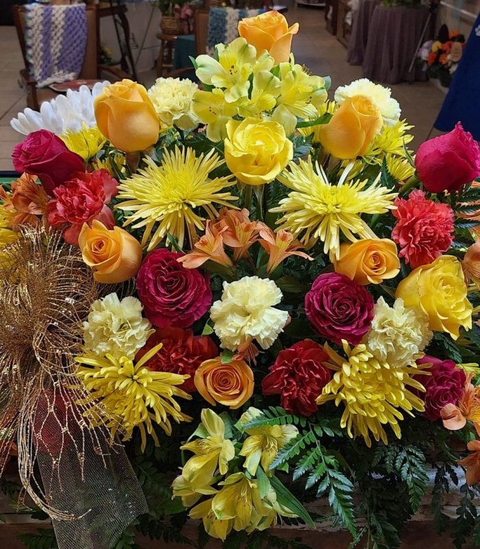 Blossom Bounty Casket Spray