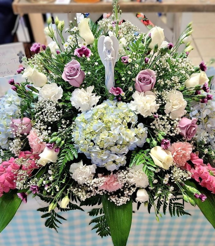 Peaceful Angel Casket Spray